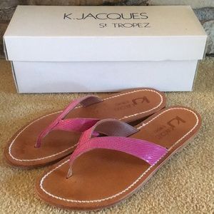 K.JACQUES ST TROPEZ thongs/ flip flops size 40